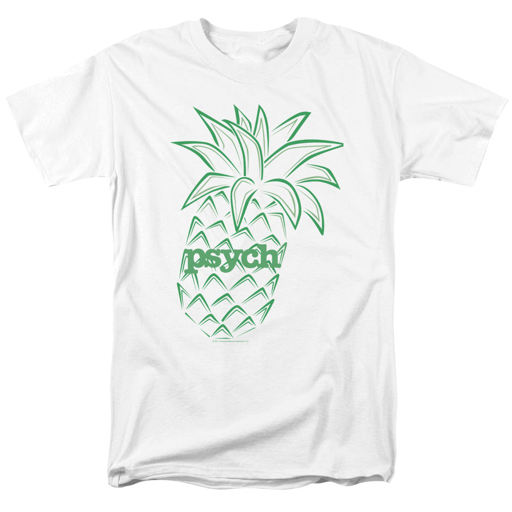 Psych Pineapple Licensed Adult Unisex T-Shirt Regular Fit Tee SM-3X
