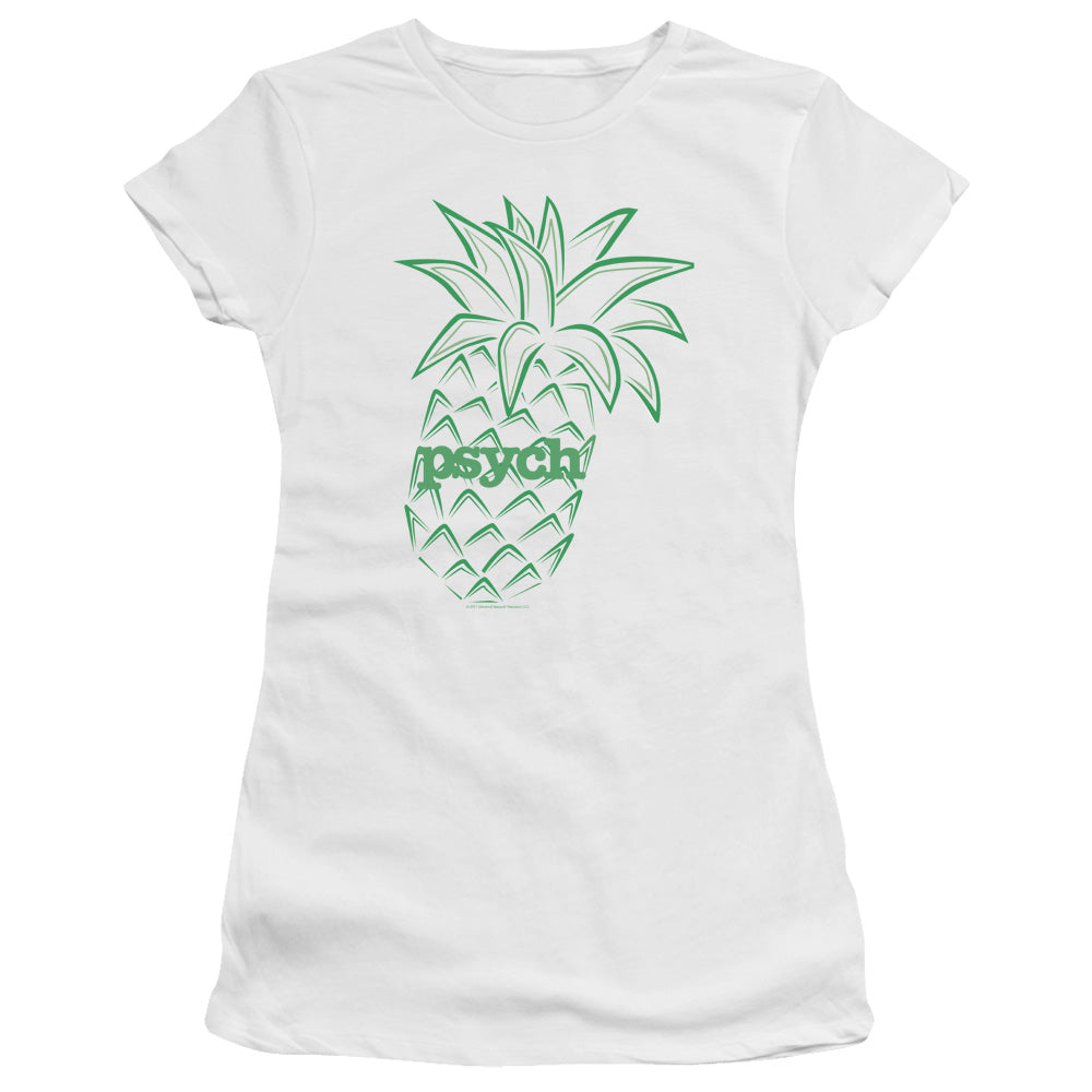 Psych Pineapple Licensed Women's T-Shirt Juniors LG