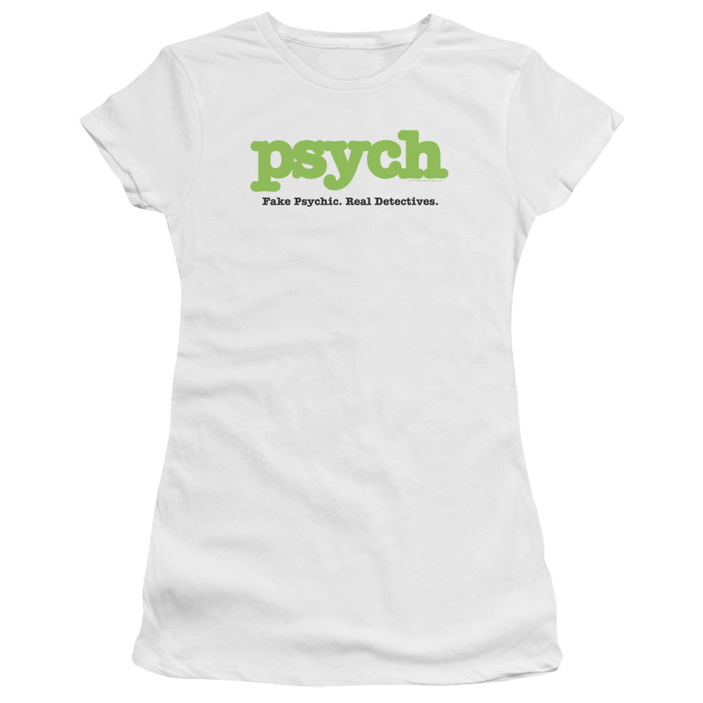 Psych Title Licensed Women's T-Shirt Juniors LG