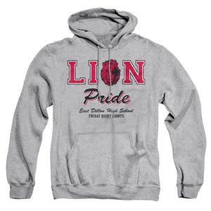 AN OFFCIALLY LICENSED FRIDAY NIGHT LIGHTS LIONS PRIDE ADULT UNISEX PULLOVER HOODIE ATHLETIC HEATHER
