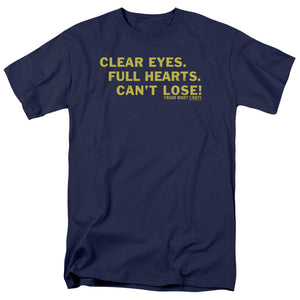 AN OFFCIALLY LICENSED FRIDAY NIGHT LIGHTS CLEAR EYES MEN'S REGULAR FIT T-SHIRT NAVY