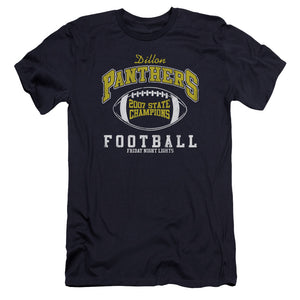 AN OFFCIALLY LICENSED FRIDAY NIGHT LIGHTS STATE CHAMPS MEN'S PREMIUM SLIM FIT T-SHIRT NAVY