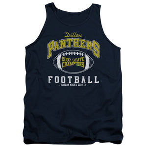 AN OFFCIALLY LICENSED FRIDAY NIGHT LIGHTS STATE CHAMPS ADULT UNISEX TANK TOP NAVY