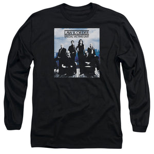 AN OFFCIALLY LICENSED LAW AND ORDER SVU CREW 13 MEN'S LONG SLEEVE T-SHIRT BLACK