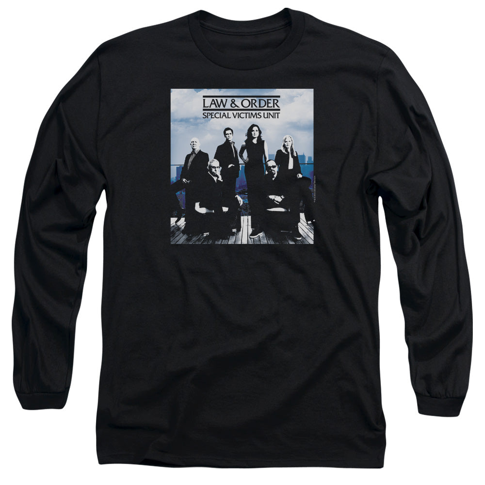 AN OFFCIALLY LICENSED LAW AND ORDER SVU CREW 13 MEN'S LONG SLEEVE T-SHIRT BLACK