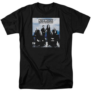 AN OFFCIALLY LICENSED LAW AND ORDER SVU CREW 13 MEN'S REGULAR FIT T-SHIRT BLACK