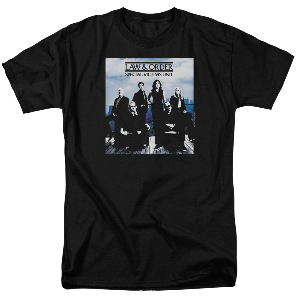 AN OFFCIALLY LICENSED LAW AND ORDER SVU CREW 13 MEN'S REGULAR FIT T-SHIRT BLACK
