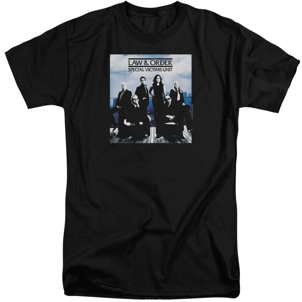 AN OFFCIALLY LICENSED LAW AND ORDER SVU CREW 13 MEN'S TALL FIT T-SHIRT BLACK