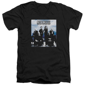 AN OFFCIALLY LICENSED LAW AND ORDER SVU CREW 13 MEN'S V-NECK T-SHIRT BLACK