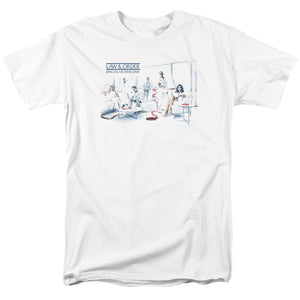 AN OFFCIALLY LICENSED LAW AND ORDER SVU DOMINOS MEN'S REGULAR FIT T-SHIRT WHITE