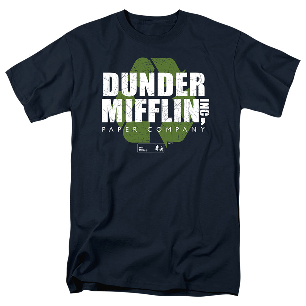 The Office Dunder Mifflin Recycle Logo Licensed Adult Unisex T-Shirt SM-XL