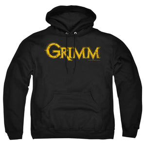 AN OFFCIALLY LICENSED GRIMM GOLD LOGO ADULT UNISEX PULLOVER HOODIE BLACK