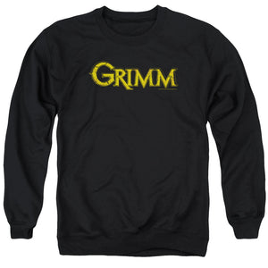AN OFFCIALLY LICENSED GRIMM GOLD LOGO ADULT UNISEX CREWNECK SWEATSHIRT BLACK