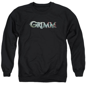 AN OFFCIALLY LICENSED GRIMM BLOODY LOGO ADULT UNISEX CREWNECK SWEATSHIRT BLACK