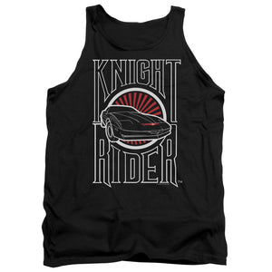 AN OFFCIALLY LICENSED KNIGHT RIDER LOGO ADULT UNISEX TANK TOP BLACK