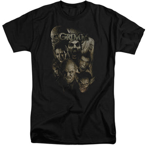 AN OFFCIALLY LICENSED GRIMM WESEN MEN'S TALL FIT T-SHIRT BLACK