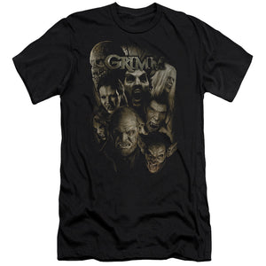 AN OFFCIALLY LICENSED GRIMM WESEN MEN'S PREMIUM SLIM FIT T-SHIRT BLACK