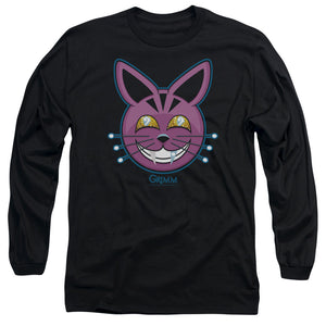 AN OFFCIALLY LICENSED GRIMM RETCHID KAT MEN'S LONG SLEEVE T-SHIRT BLACK