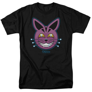 AN OFFCIALLY LICENSED GRIMM RETCHID KAT MEN'S REGULAR FIT T-SHIRT BLACK