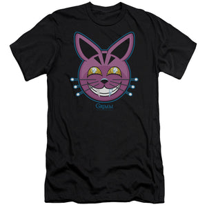 AN OFFCIALLY LICENSED GRIMM RETCHID KAT MEN'S PREMIUM SLIM FIT T-SHIRT BLACK