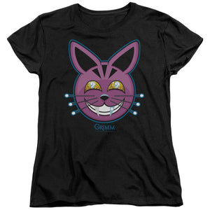 AN OFFCIALLY LICENSED GRIMM RETCHID KAT WOMEN'S REGULAR FIT T-SHIRT BLACK