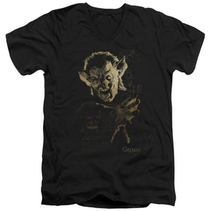 AN OFFCIALLY LICENSED GRIMM MURCIELAGO MEN'S V-NECK T-SHIRT BLACK
