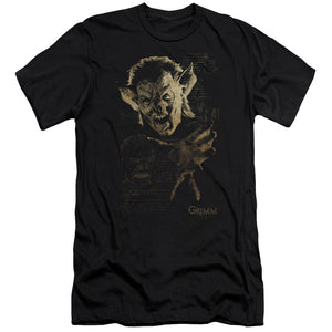 AN OFFCIALLY LICENSED GRIMM MURCIELAGO MEN'S PREMIUM SLIM FIT T-SHIRT BLACK