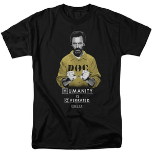 AN OFFCIALLY LICENSED HOUSE HUMANITY MEN'S REGULAR FIT T-SHIRT BLACK