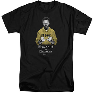 AN OFFCIALLY LICENSED HOUSE HUMANITY MEN'S TALL FIT T-SHIRT BLACK