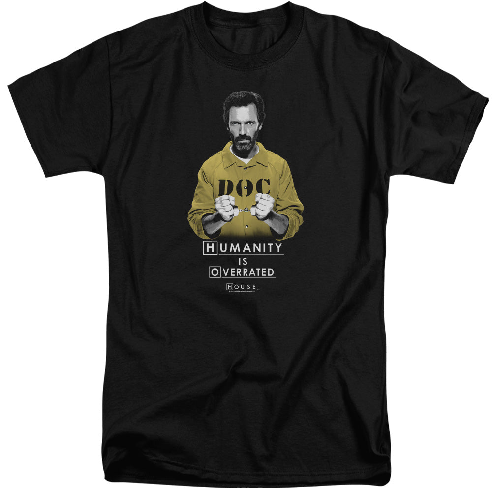 AN OFFCIALLY LICENSED HOUSE HUMANITY MEN'S TALL FIT T-SHIRT BLACK