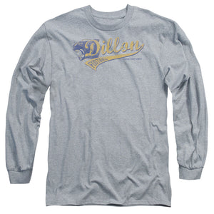 AN OFFCIALLY LICENSED FRIDAY NIGHT LIGHTS TEAM SPIRIT MEN'S LONG SLEEVE T-SHIRT ATHLETIC HEATHER