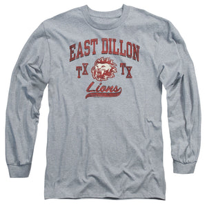 AN OFFCIALLY LICENSED FRIDAY NIGHT LIGHTS ATHLETIC LIONS MEN'S LONG SLEEVE T-SHIRT ATHLETIC HEATHER