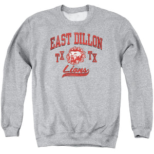 AN OFFCIALLY LICENSED FRIDAY NIGHT LIGHTS ATHLETIC LIONS ADULT UNISEX CREWNECK SWEATSHIRT ATHLETIC HEATHER