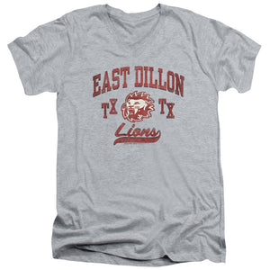 AN OFFCIALLY LICENSED FRIDAY NIGHT LIGHTS ATHLETIC LIONS MEN'S V-NECK T-SHIRT ATHLETIC HEATHER