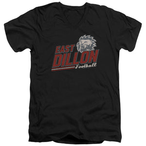 AN OFFCIALLY LICENSED FRIDAY NIGHT LIGHTS ATHLETIC LIONS MEN'S V-NECK T-SHIRT BLACK