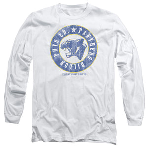AN OFFCIALLY LICENSED FRIDAY NIGHT LIGHTS PHYS ED MEN'S LONG SLEEVE T-SHIRT WHITE