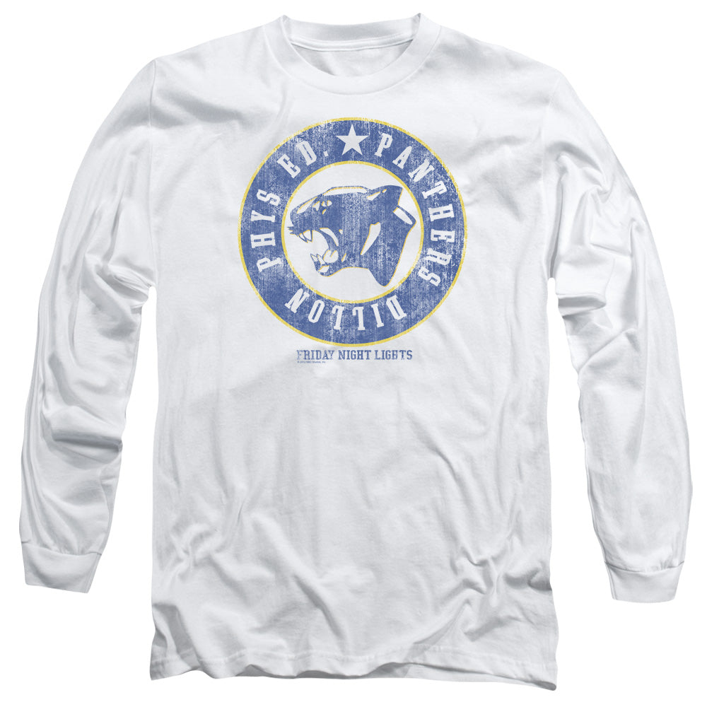 AN OFFCIALLY LICENSED FRIDAY NIGHT LIGHTS PHYS ED MEN'S LONG SLEEVE T-SHIRT WHITE