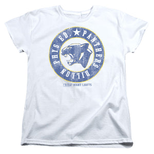 AN OFFCIALLY LICENSED FRIDAY NIGHT LIGHTS PHYS ED WOMEN'S REGULAR FIT T-SHIRT WHITE