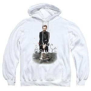 AN OFFCIALLY LICENSED HOUSE HIT IT ADULT UNISEX PULLOVER HOODIE WHITE