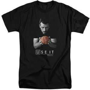 AN OFFCIALLY LICENSED HOUSE USE IT MEN'S TALL FIT T-SHIRT BLACK