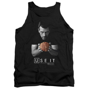 AN OFFCIALLY LICENSED HOUSE USE IT ADULT UNISEX TANK TOP BLACK