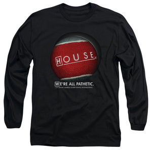 AN OFFCIALLY LICENSED HOUSE THE BALL MEN'S LONG SLEEVE T-SHIRT BLACK