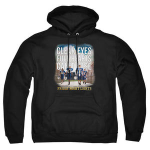 AN OFFCIALLY LICENSED FRIDAY NIGHT LIGHTS MOTIVATED ADULT UNISEX PULLOVER HOODIE BLACK
