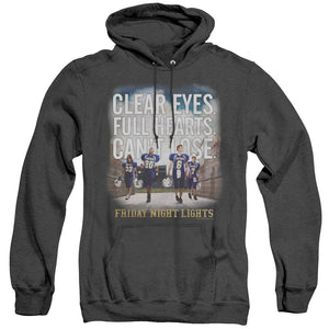 AN OFFCIALLY LICENSED FRIDAY NIGHT LIGHTS MOTIVATED ADULT UNISEX HEATHER PULLOVER HOODIE BLACK