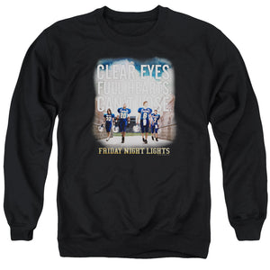 AN OFFCIALLY LICENSED FRIDAY NIGHT LIGHTS MOTIVATED ADULT UNISEX CREWNECK SWEATSHIRT BLACK