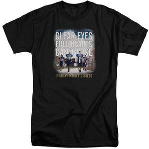 AN OFFCIALLY LICENSED FRIDAY NIGHT LIGHTS MOTIVATED MEN'S TALL FIT T-SHIRT BLACK