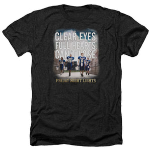 AN OFFCIALLY LICENSED FRIDAY NIGHT LIGHTS MOTIVATED MEN'S HEATHER T-SHIRT CHARCOAL