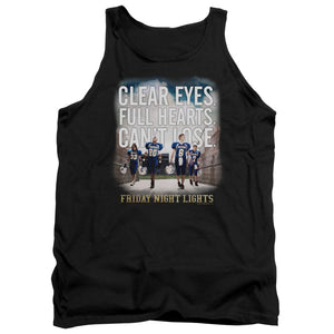 AN OFFCIALLY LICENSED FRIDAY NIGHT LIGHTS MOTIVATED ADULT UNISEX TANK TOP BLACK