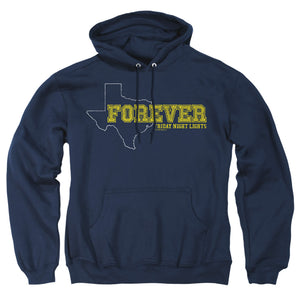 AN OFFCIALLY LICENSED FRIDAY NIGHT LIGHTS TEXAS FOREVER ADULT UNISEX PULLOVER HOODIE NAVY