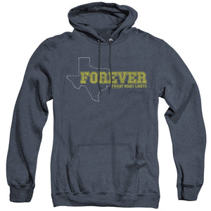 AN OFFCIALLY LICENSED FRIDAY NIGHT LIGHTS TEXAS FOREVER ADULT UNISEX HEATHER PULLOVER HOODIE NAVY